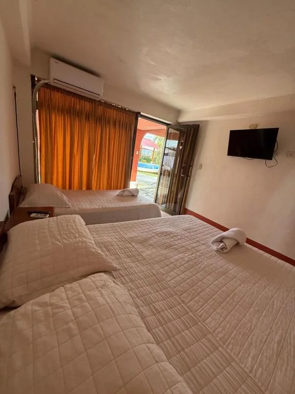 Habitación doble del hotel con dos camas